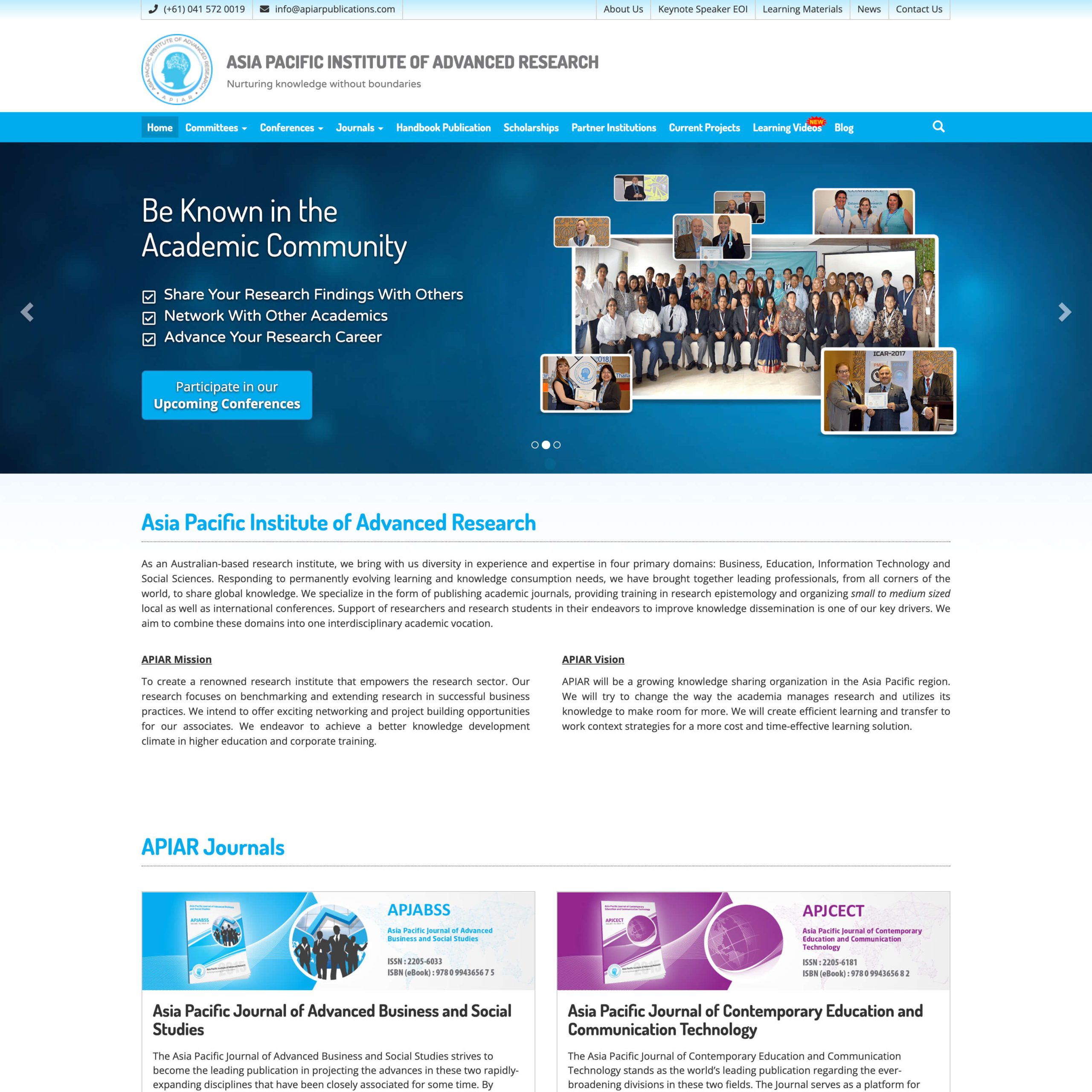 Asia Pacific Institute of Advanced Research